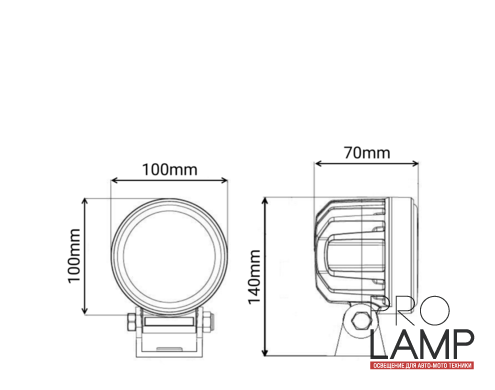 Светодиодная фара PRL-716-60R